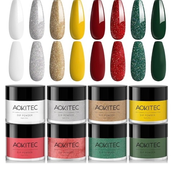 CHRISTMAS COLORS DIP  NAIL POLISH  KIT - Picture 4 of 13